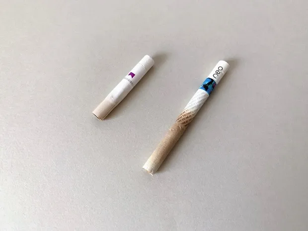 アイコスとグローハイパーのスティック焦げ具合比較